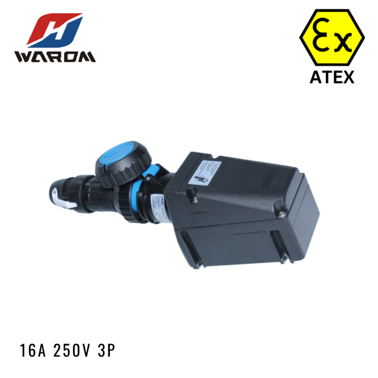 Warom Plug Socket GRP Explosion Proof BCZ8060 16A 250V 3P - Sentra Elektrik